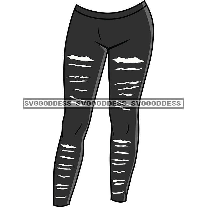Ripped Jeans Clip Art