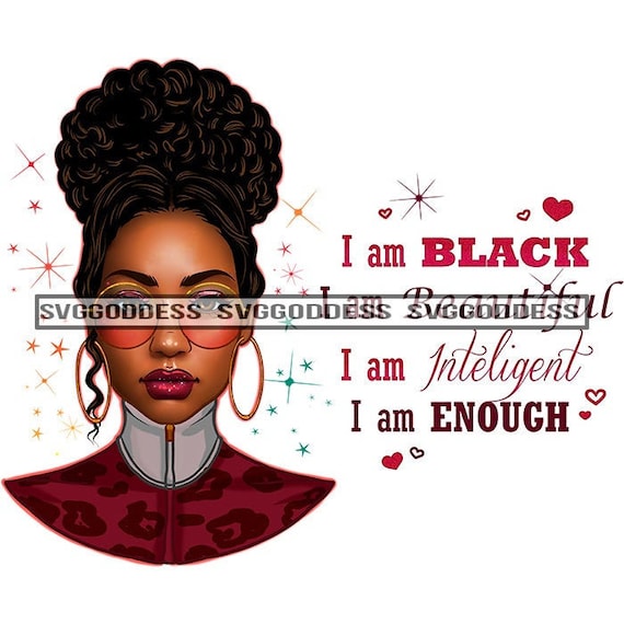African Tumbler Afro Girl I Am Black Beautiful Magic Intelligent
