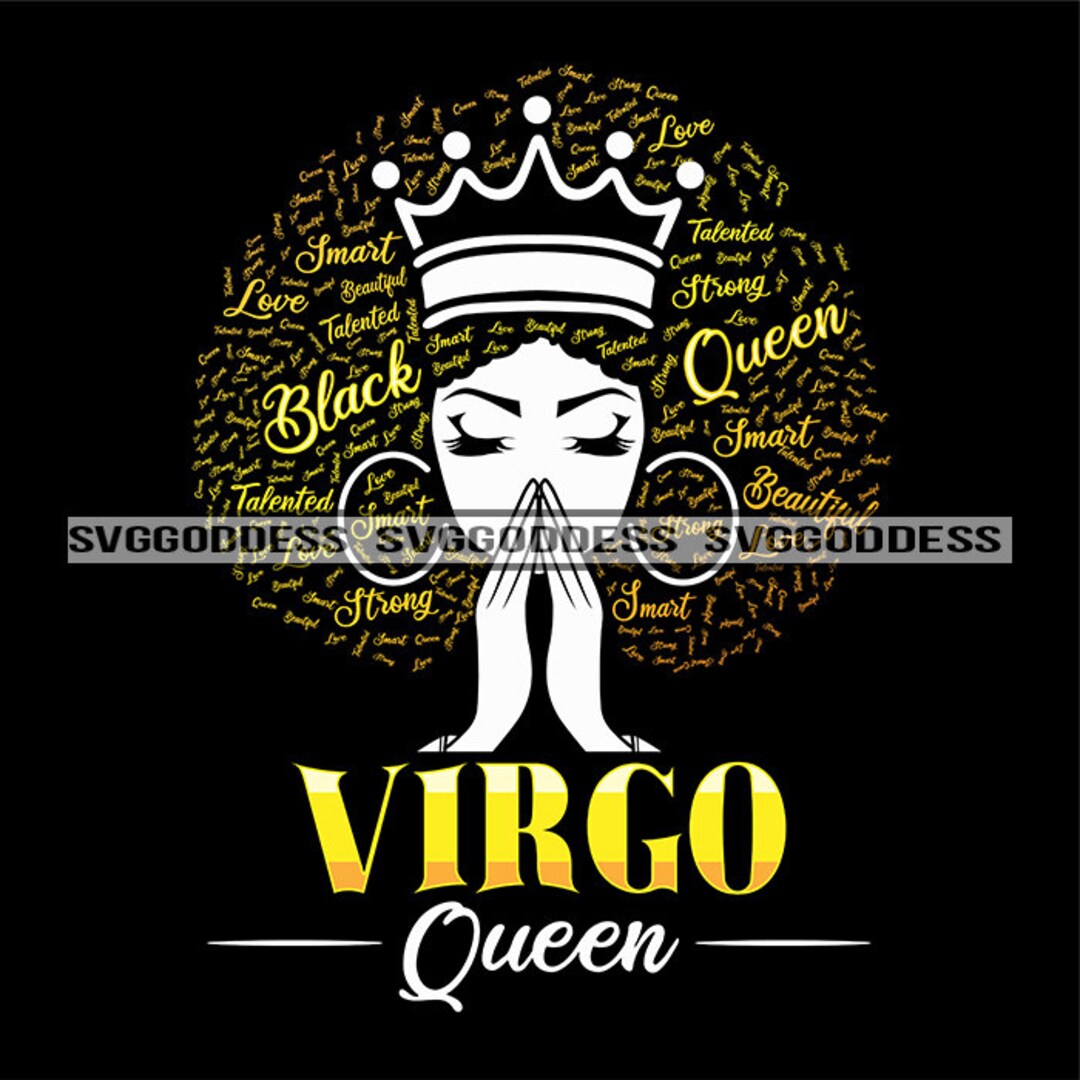 Afro Woman Praying Virgo Queen Horoscope Diva Nubian Melanin Black Girl