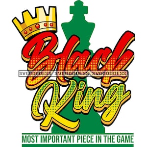 Black King Chess Quote Board Game Strategy Play Competition Chessboard Move Plan Crown SVG JPG PNG Clipart Cricut Silhouette Cut Cutting