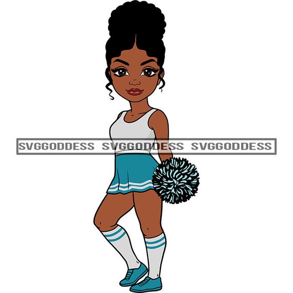 Une Jolie Image Dillustration De Fond De Pom Pom Girl Vecteur PNG