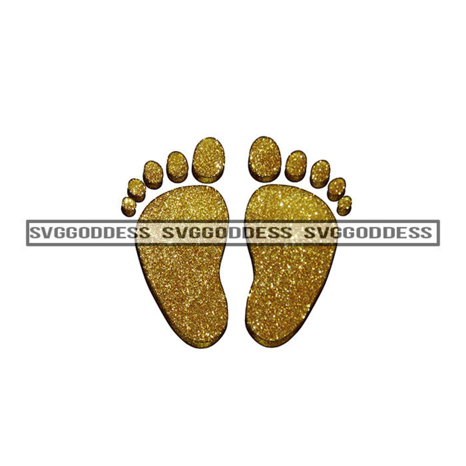 Gold Baby Feet Foot Prints Newborn Glitter Close up Skin Tiny - Etsy UK
