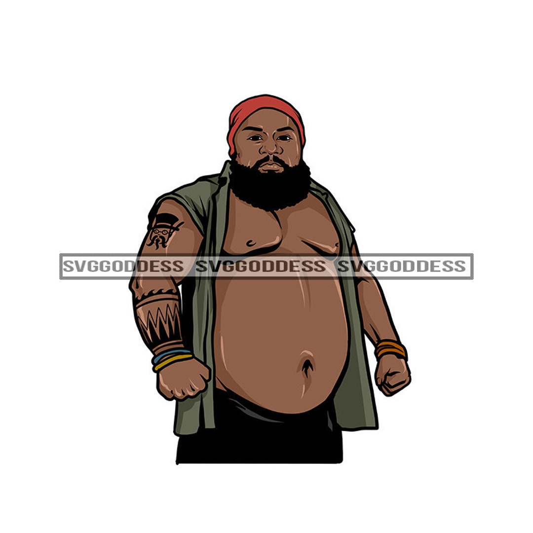 Afro Black Man Big Belly Beard Masculine Male Stomach Muscular - Etsy Afro Black Man Big Belly Beard Masculine Male Stomach Muscular - Etsy