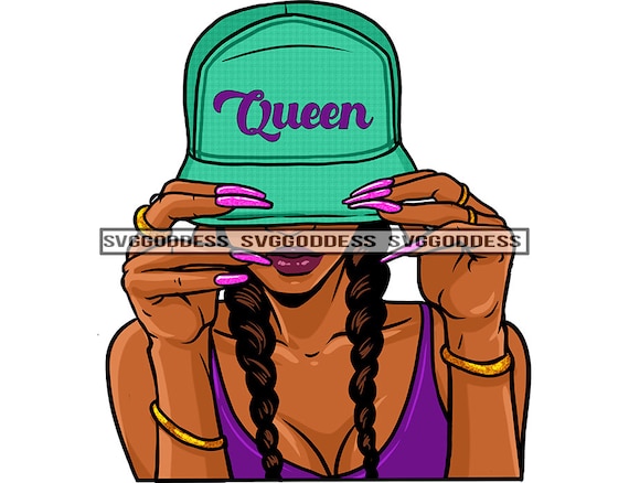 Latina Woman Wearing Baseball Cap Hat 