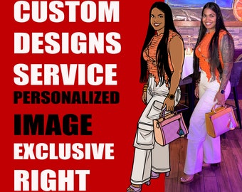 Servizio Grafiche Personalizzate Servizio Grafiche Professionali Immagini Personali Esperti Disegni Personalizzati su Richiesta Ritratto Personaggio dei Cartoni Animati