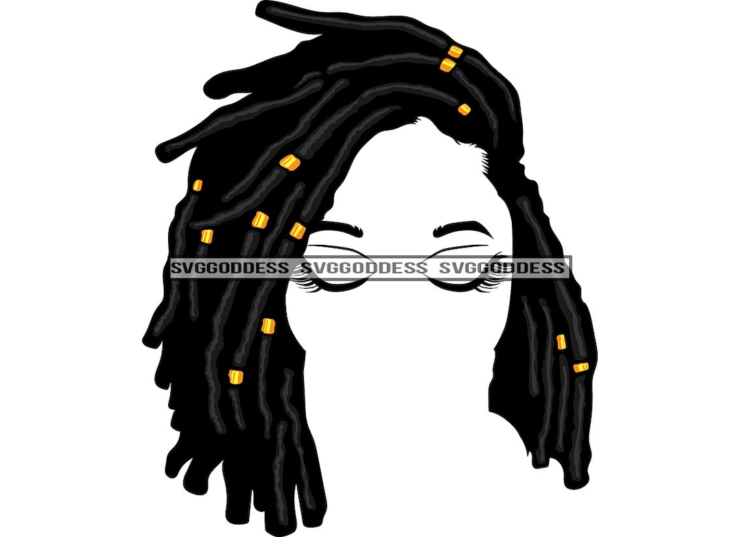 Afro Woman Face Long Eyelashes Melanin Popping African American Black ...