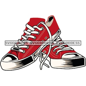 Sport Footwear Style Fashion Foot Shoe Sneaker Lifestyle Sneakers Athletic Modern SVG JPG PNG Vector Clipart Cricut Silhouette Cutting