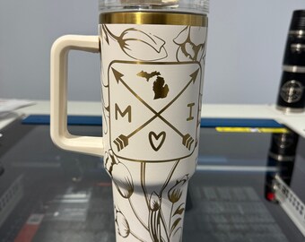 Michigan love 40 oz tumbler