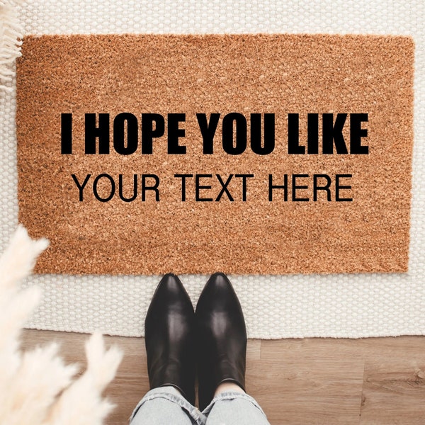 I Hope You Like Dogs Doormat Etsy