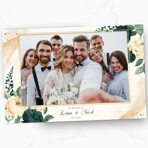Plantilla para fotomatón de boda, plantilla para fotomatón vintage, plantilla para fotomatón de 4x6, plantilla floral, boda de 4x6, plantillas para fotomatón