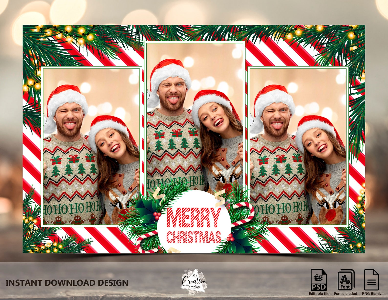 Holiday Photo Booth Template Christmas Photo Booth Template Etsy Holiday Photo Booth Template Christmas Photo Booth Template Etsy
