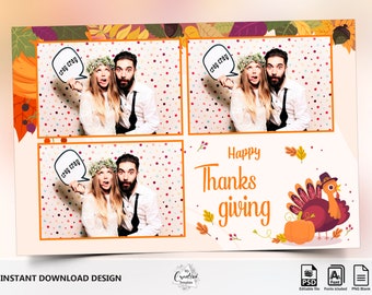 Thanksgiving Photo Template | Etsy