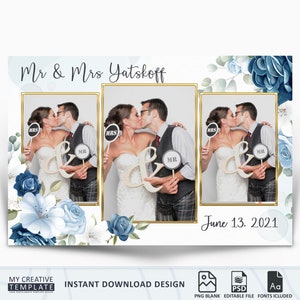 Wedding Photobooth Template, photo booth template wedding, Wedding Photobooth Template 4x6, Mirror Photo Booth Template,