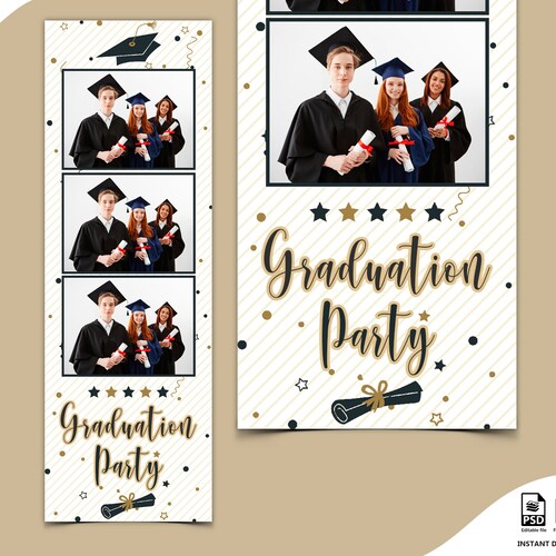 Photo Booth Template Graduation Photobooth Template Grad - Etsy