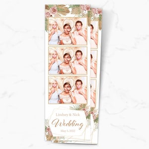 Wedding Photobooth Template, Bohemia Photobooth Template, Wedding Photo booth Template, Boho photobooth template, 2x6, Strip, Boho