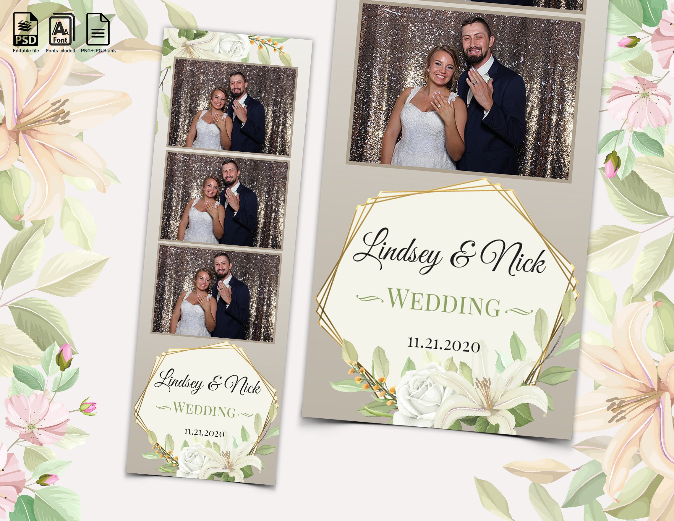 Wedding Photo Booth Template Elegant Photo Booth Template Etsy