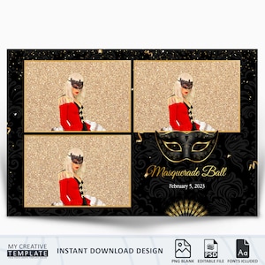 Karneval Photobooth Template, Maskerade Photobooth Template, Photobooth Template, Photobooth Overlay, 4x6, Karneval, Maskerade