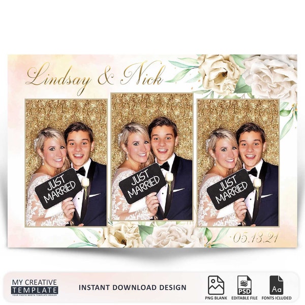 Wedding Photobooth Template, Photobooth Template, Mirror Wedding Photo booth Template, Mirror Photo Booth template wedding, photobooth