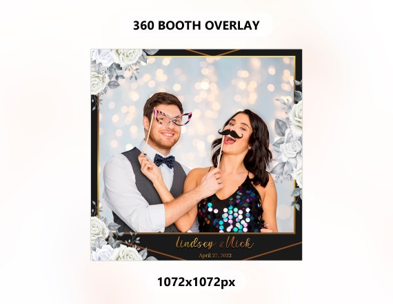 360 Photo Booth Overlay for Wedding Wedding 360 Photobooth 