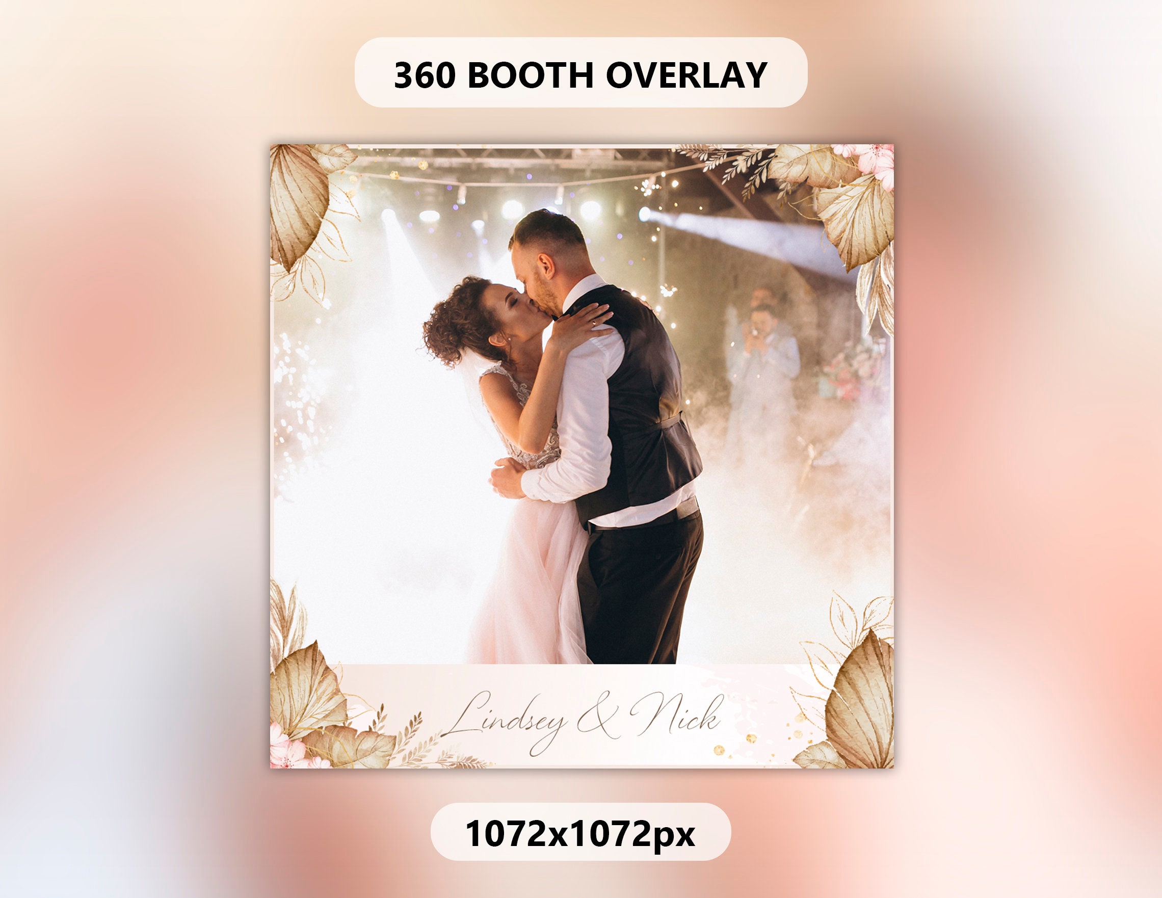 360 Booth Wedding Bridal Shower Photobooth Template Sweet 16 -  Portugal