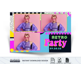 Retro Neonlicht Banner Für Y2K & Hip Hop Partys – 2,4x1,8 M, Vinyl, Matt