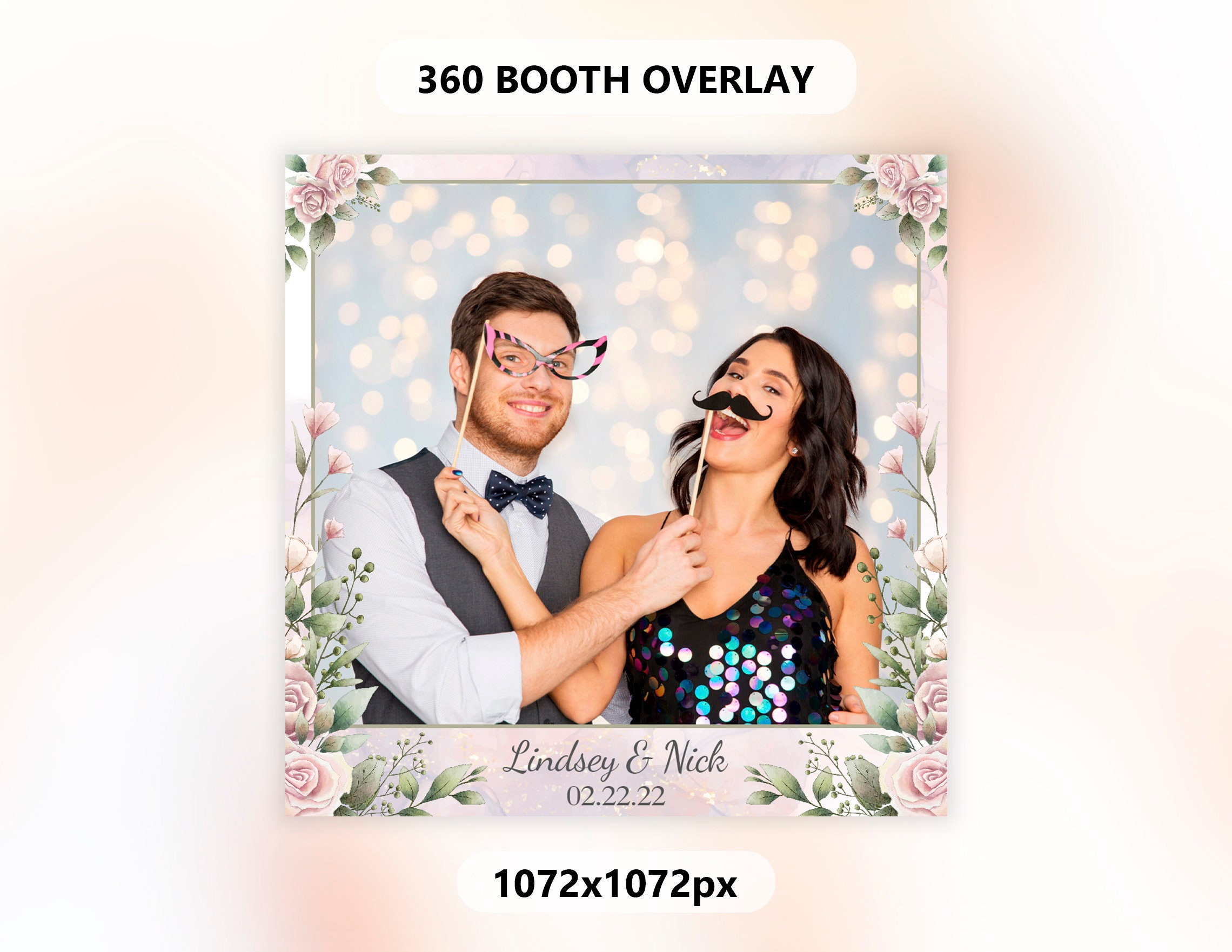 360 Booth Wedding Bridal Shower Photobooth Template Sweet 16 -  Portugal