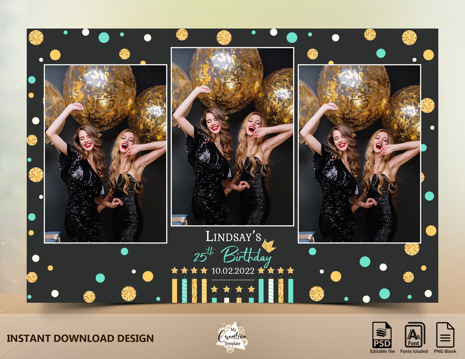 Birthday Photo Booth Template Fun Photo Booth Template Photo Etsy Birthday Photo Booth Template Fun Photo Booth Template Photo Etsy