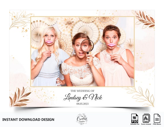 360 Booth Wedding Bridal Shower Photobooth Template Sweet 16 -  Portugal