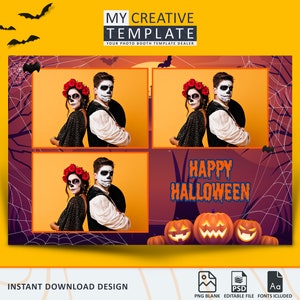Modelo de cabine de fotos, modelo de cabine de fotos de Halloween, modelo de abóbora 4x6, modelo de cabine de fotos para festa de Halloween, modelo de cabine de fotos