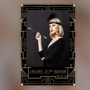 Photo Booth Template, Photo Booth Template Gatsby, Art deco Photo Booth Template, Roaring 20s, 4x6, photoooth template, 1920&#39;s themed