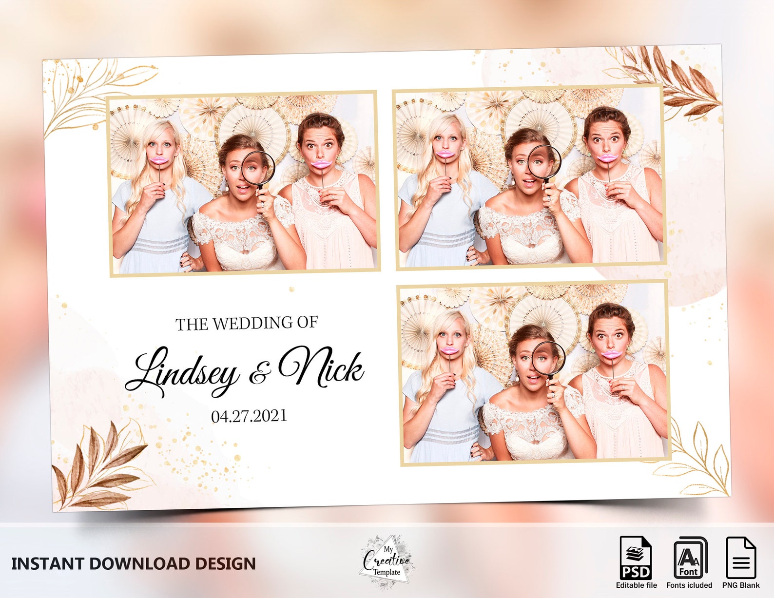 wedding-photobooth-template-floral-photobooth-template-4x6-etsy-uk