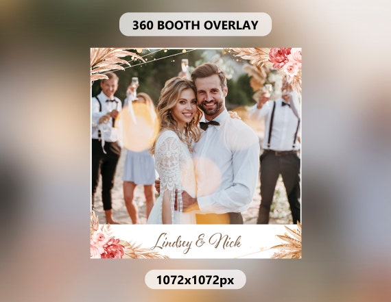 360 Booth Wedding Bridal Shower Photobooth Template Sweet 16 -  Portugal