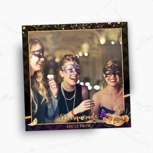 360 Booth Photo Template, Masquerade 360 Video Booth Overlay, 360 Video Template, 360 Spiner Overlay