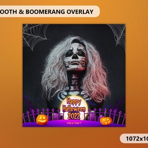 360 Booth Photo Template, Halloween photo booth template, Pumpkin Template 4x6, 360 Halloween Overlay for party, Boomerang overlay