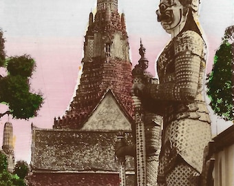 44 Vintage Cigarette Cards - World Travel Real Photographs. 1939. Full Set. Ardath. Tobacco cards. Hand-coloured, landmarks.