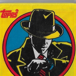 Dick Tancy Sammelkarten - Ungeöffnete Wachspackung. 1990 Topps. Fan Geschenk. 90er Jahre Vintage Nostalgie