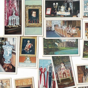 Longleat House - Complete Set of 25 Trade Cards Issued by Longleat House in 1967. Elizabethan Stately Home British History Somerset Gift