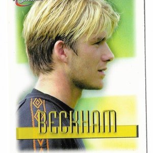 David Beckham Sportkarte im Jahr 1999 von Futera veröffentlicht. Sammelkarte, Sammlerstück Manchester United Geschenk Junge 90er Jahre Premier League Man U Geschenk
