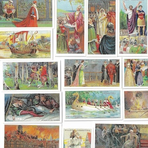 Historische Ereignisse. Moderner Nachdruck des originalen Sets von 50 Wills Zigarettenkarten aus dem Jahr 1912. Britische Geschichte Schlachten Militär