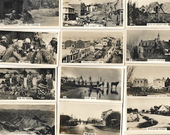 20 Maori Life & New Zealand Early Scenes Cigarette Card Selection. 1926. Real photographs