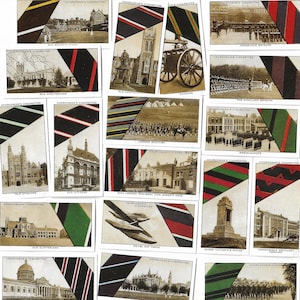 Liens militaires bien connus. Réimpression moderne de l’ensemble complet original de 1934 de 50 cartes à cigarettes Churchman. Uniformes de l'armée britannique