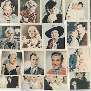 48 Vintage Cigarette Cards - Shots from the Films. 1938. Full Set. Godfrey Phillips. Tobacco cards Trade cards. Hollywood Movies Cinema Gift