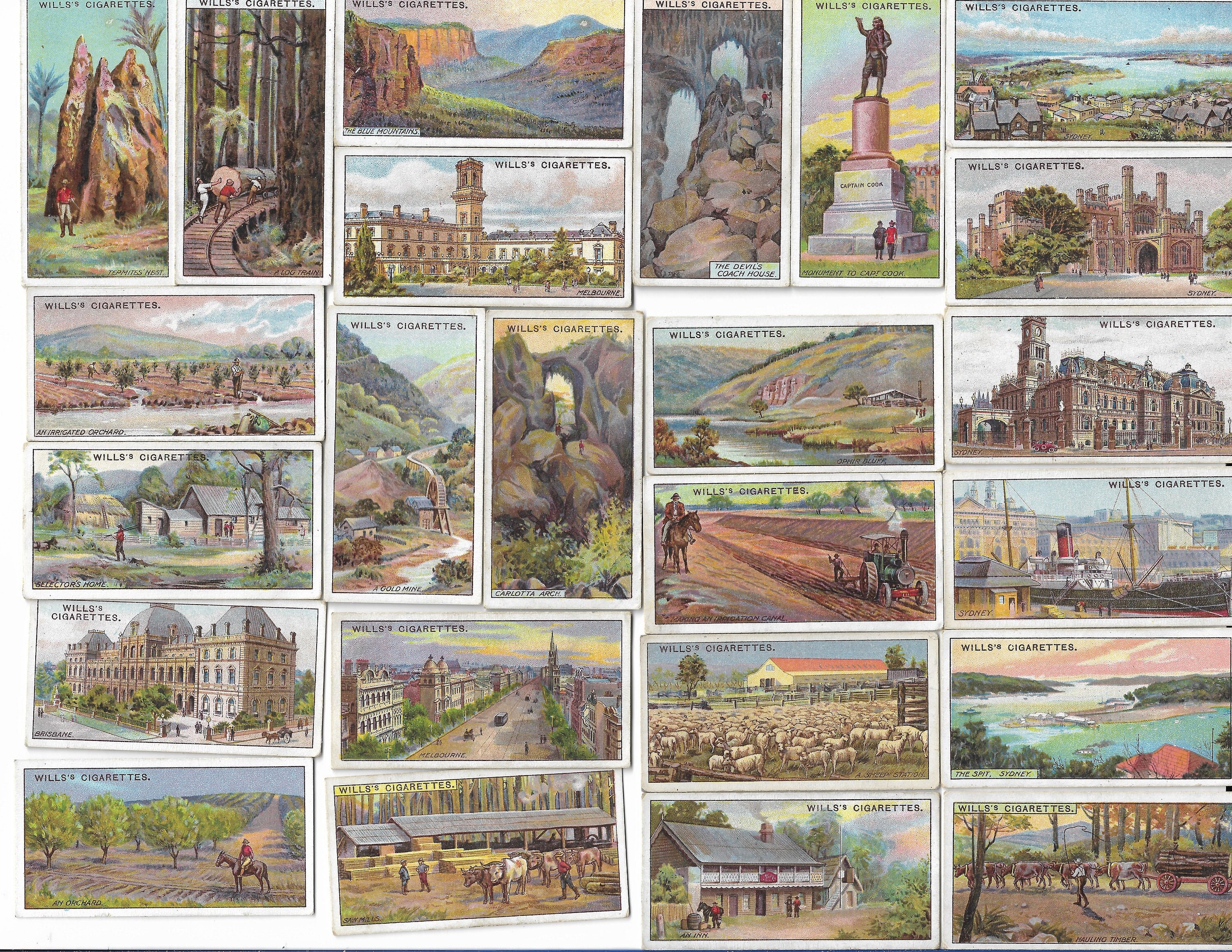 50 Vintage Cigarette Cards