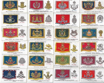 Antique Army Badges Cigarette Cards – Complete Gallaher Ltd. Collection