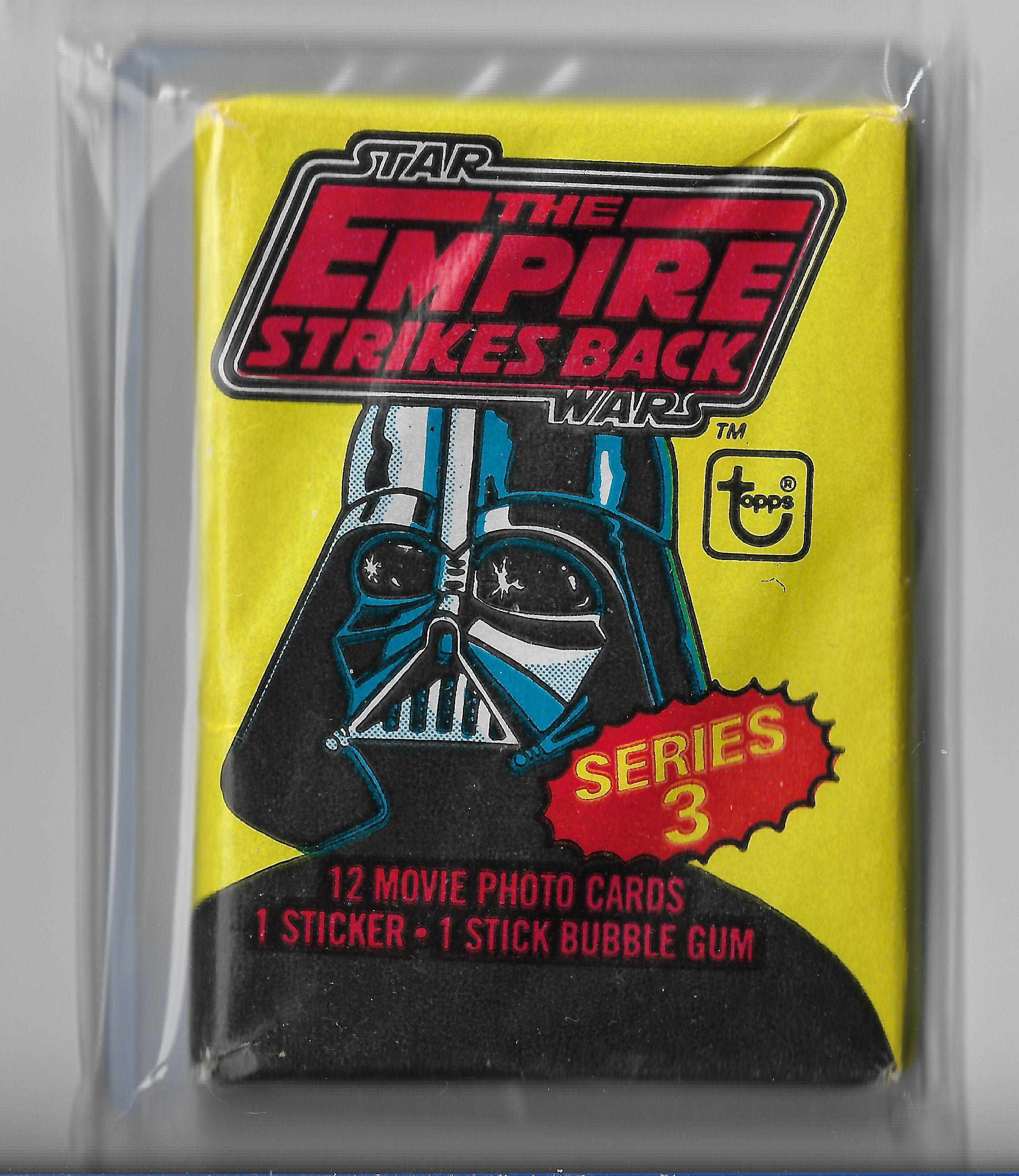 Movie Unopened Wax Pack Vintage Nostalgia Darth Vader Sci Fi Nerd Gift Star Wars The Empire Strikes Back Trading Cards 1980 Topps