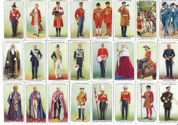 50 Vintage Cigarette Cards - King George VI Coronation