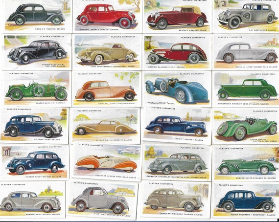 50 Vintage Cigarette Cards