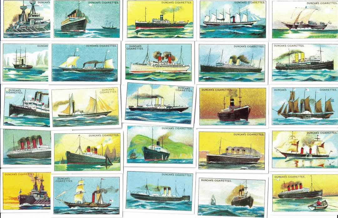 Evolution of the Steamship. Modern Reprint of Original 1925 Full Set of