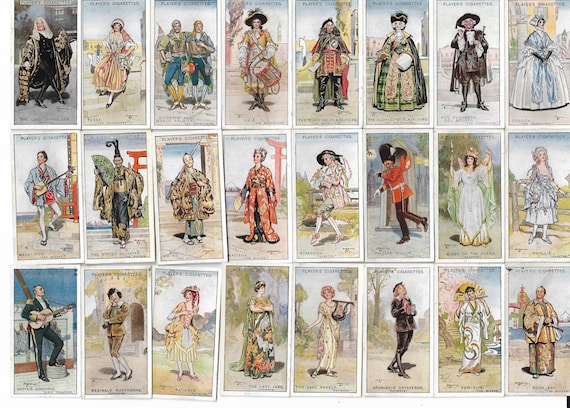 50枚のヴィンテージタバコカード - ギルバート＆サリバン（セット1  