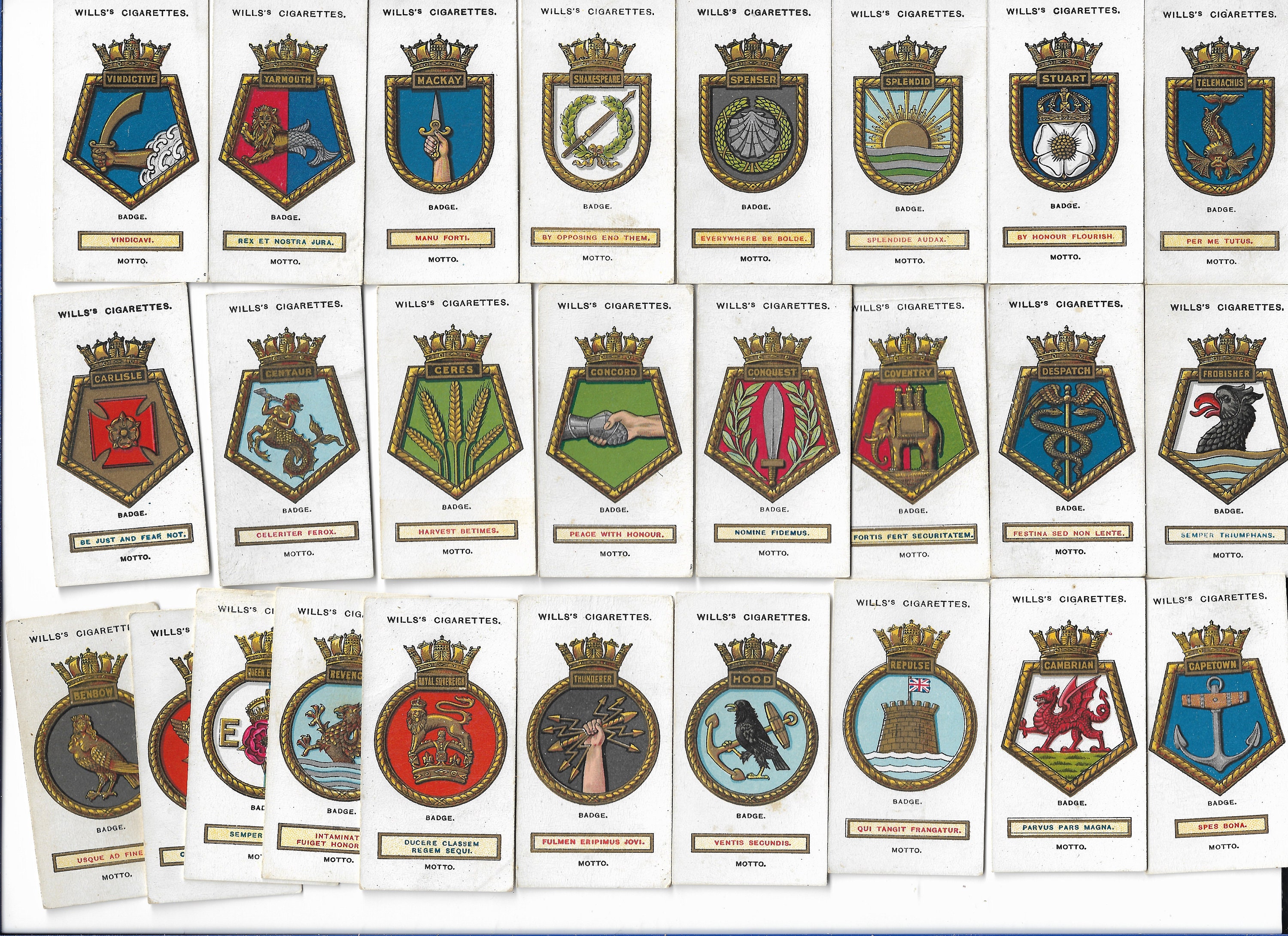 50 Vintage Cigarette Cards